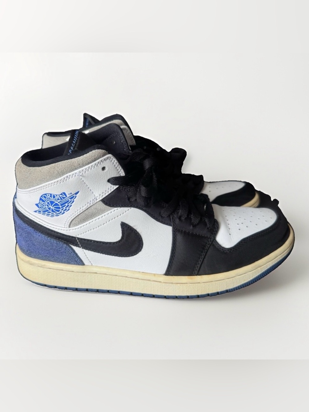 Air Jordan 1 Mid SE Royal Black Toe Men's 9.5